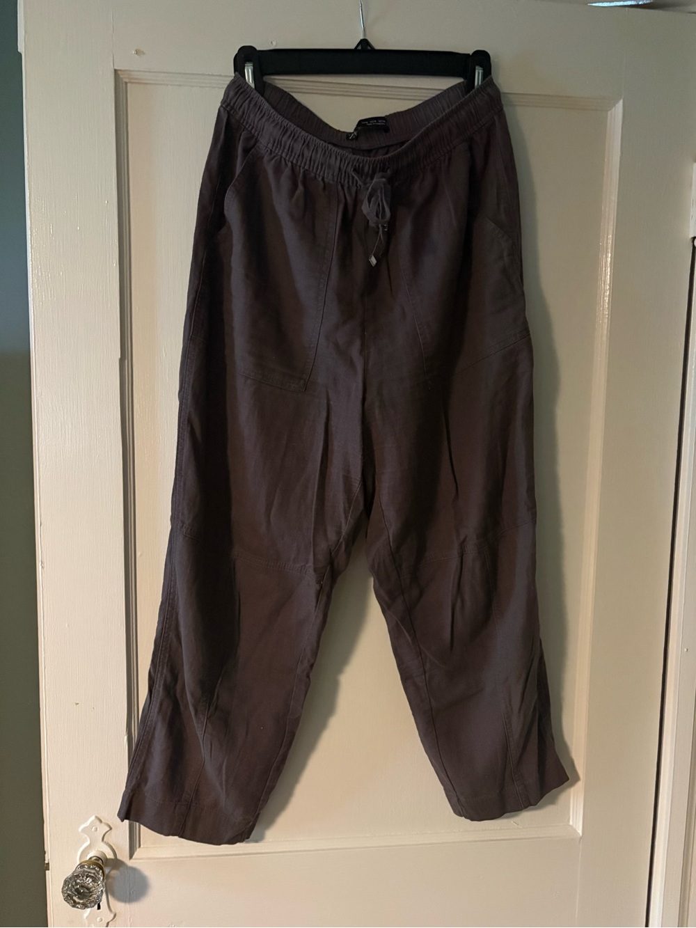 Zara Loose Crop Linen Pants